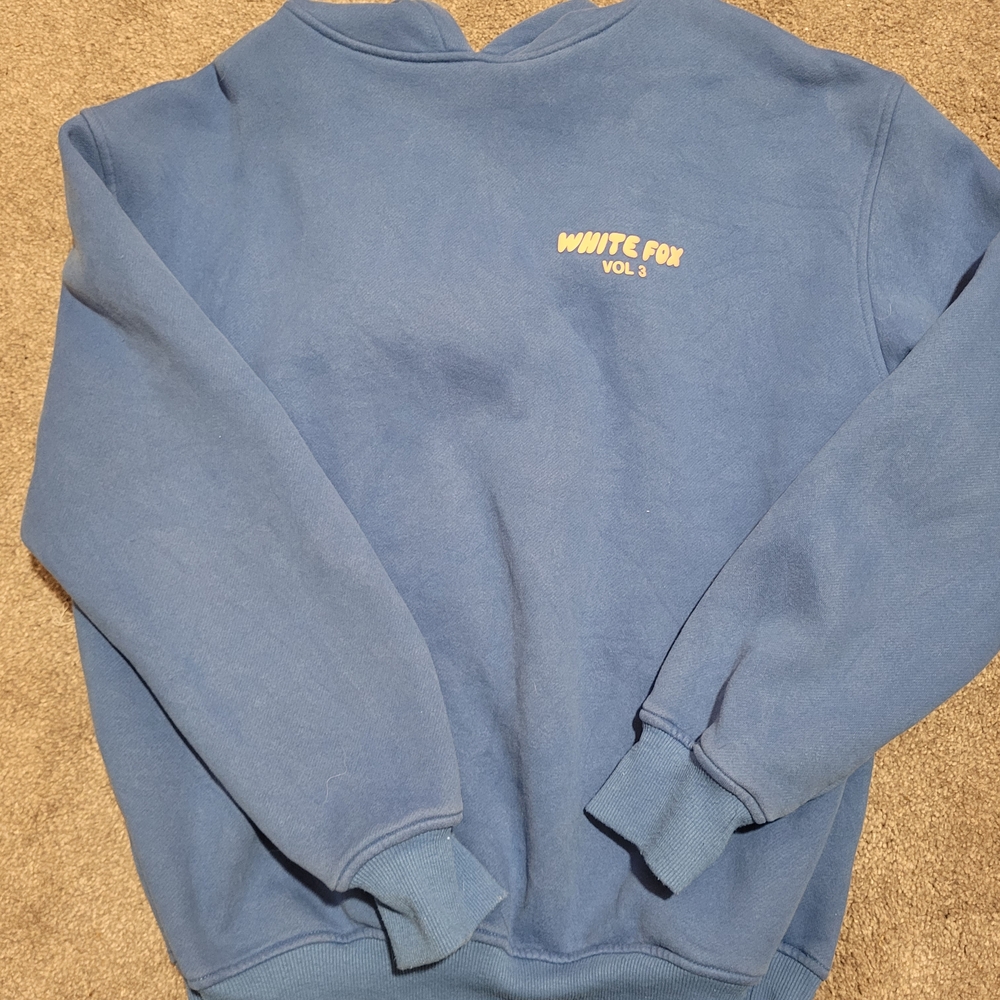 White Fox Vol. 3 hoodie blue with pink size XS/S